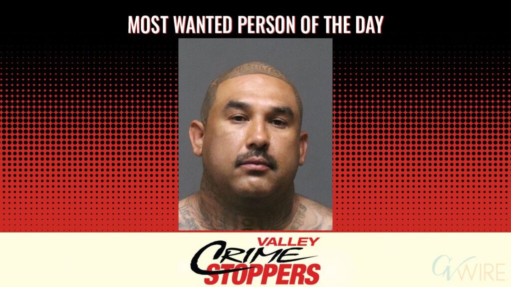 Jesse Garcia is Valley Crime Stoppers' Most Wanted Person of the Day for June 25, 2026. (Valley Crimes Stoppers)