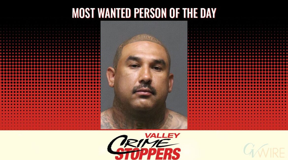 Jesse Garcia is Valley Crime Stoppers' Most Wanted Person of the Day for June 25, 2026. (Valley Crimes Stoppers)