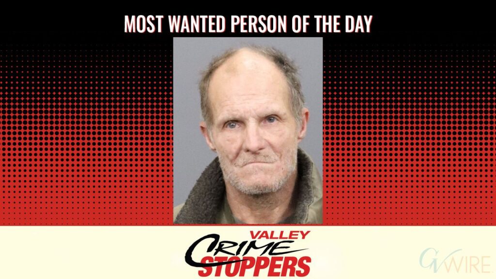 John Scott Terry is Valley Crime Stoppers' Most Wanted Person of the Day for June 15, 2026. (Valley Crimes Stoppers)