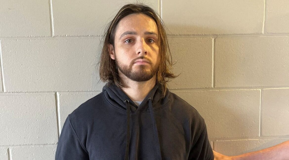 Jonathan Rinderknecht, 29, is posed after his arrest on charges that he intentionally ignited the Pacific Palisades Fire in Los Angeles, before his first court appearance in Orlando, Florida, U.S. October 8, 2025. Department of Justice/Handout via REUTERS