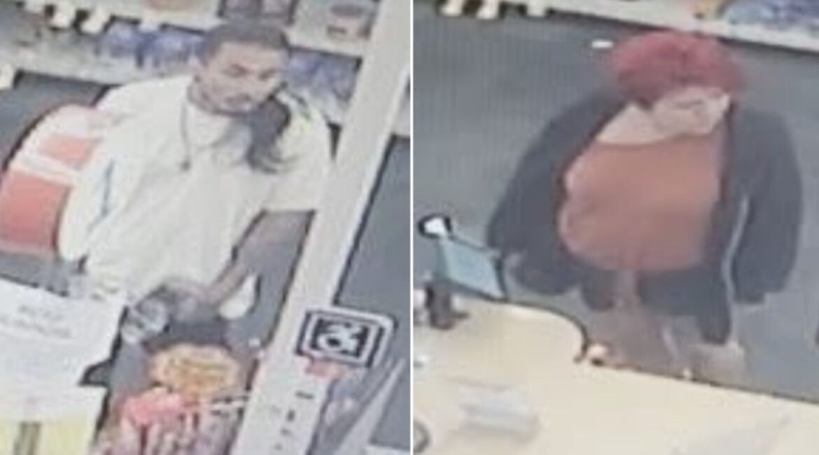 Madera police are asking for the public’s help identifying a man and woman captured on surveillance video allegedly stealing items from a local business. (Madera PD)