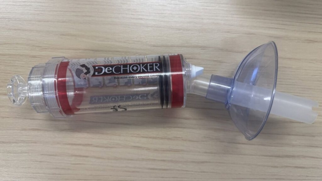 Mariposa County Sheriff’s deputies used a DeCHOKER airway device to dislodge an obstruction and save a 16-month-old child who was choking and not breathing. (Mariposa County SO)