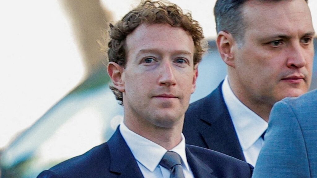 Meta Platforms CEO Mark Zuckerberg arrives outside court in Los Angeles, California, U.S., February 18, 2026. (Reuters/Mike Blake)
