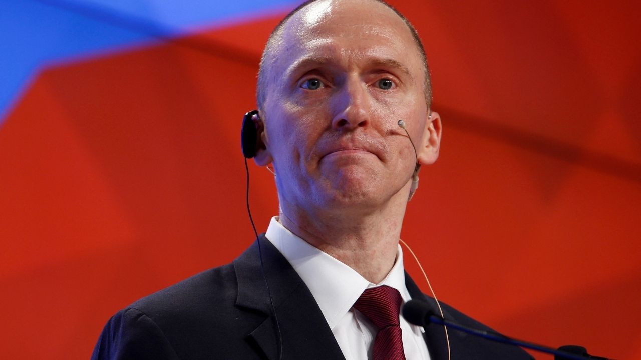 One-time advisor of U.S. president-elect Donald Trump Carter Page addresses the audience during a presentation in Moscow, Russia, December 12, 2016. (Reuters File)