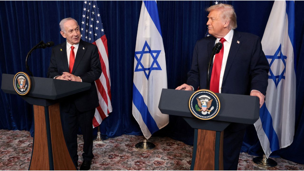 President Donald Trump and Israeli Prime Minister Benjamin Netanyahu hold a press conference after meeting at Trump’s Mar-a-Lago club in Palm Beach, Florida, U.S., December 29, 2025. (Reuters File)