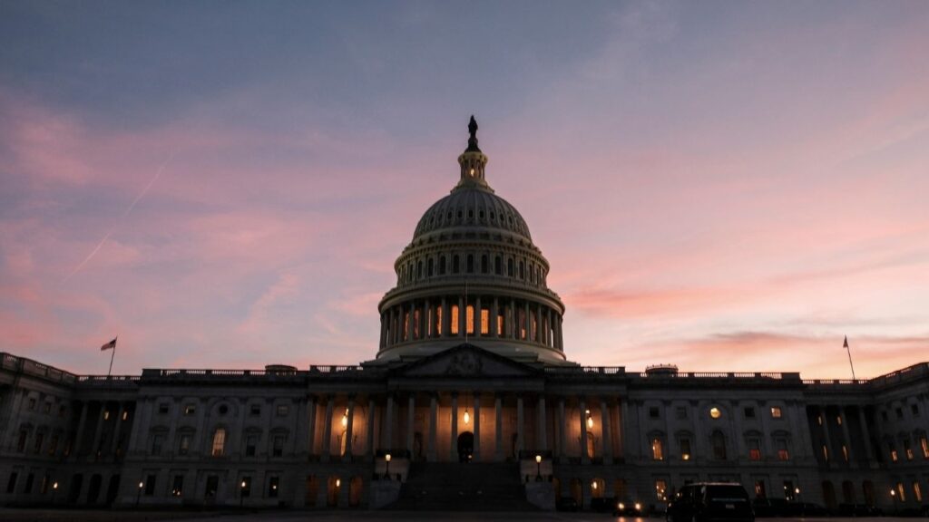 The U.S. Capitol in Washington, June 4, 2026. The Senate on Tuesday, June 16, thwarted Democrats’ latest attempt to force President Donald Trump to seek authorization for the war in Iran, with Republicans largely banding together behind the president amid skepticism about a cease-fire deal he has yet to share with Congress. (Michael A. McCoy/The New York Times)