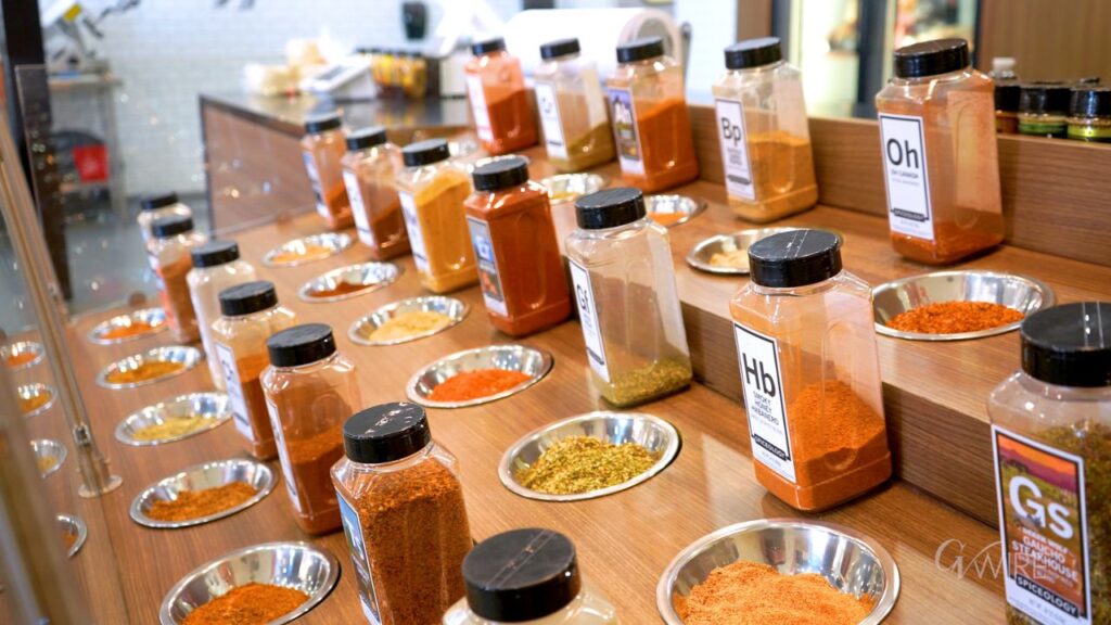 The seasoning station at Valley Prime Meats & Carncieria on Thursday, June 11, 2026. (GV Wire/Eric Martinez)