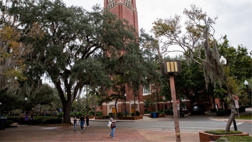 Century Tower, a landmark on the University of Florida campus in Gainesville, Fla., Dec. 4, 2020. A campus Republican group at University of Florida failed to prove its First Amendment rights were violated when it was banned by the school after claims of antisemitic behavior, a federal judge ruled when he dismissed the lawsuit on Friday, June 12, 2026. (Charlotte Kesl/The New York Times)