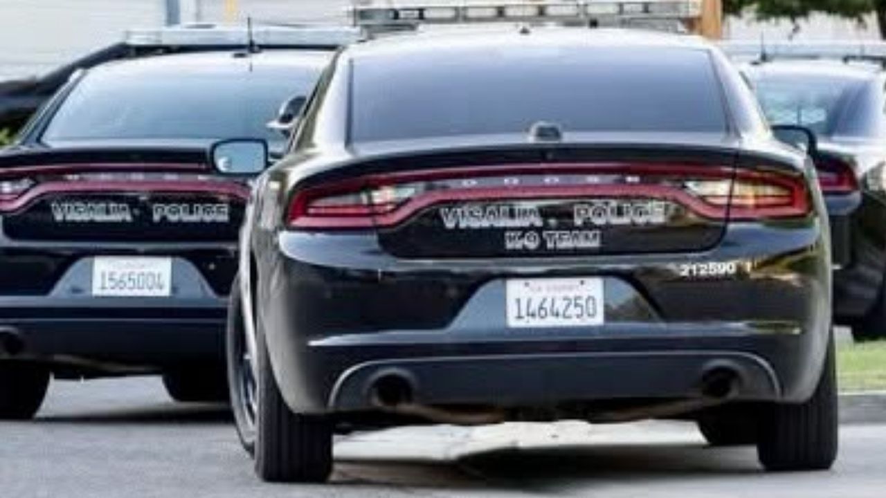 Visalia police and the TARGET task force arrested Christopher Rowan, 42, after authorities said he threatened to shoot and stalk a family member while on probation. (Visalia PD)