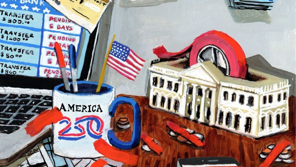 **EMBARGO: No electronic distribution, Web posting or street sales before SATURDAY 5:01 A.M. ET JULY 4, 2026. No exceptions for any reasons. EMBARGO set by source.** Six things about money that drive us crazy in America. (Brandon Celi/The New York Times) — FOR EDITORIAL USE ONLY WITH MONEY ANNOYANCES BY RON LIEBER and TARA SIEGEL BERNARD FOR JULY 5, 2026. ALL OTHER USE PROHIBITED.