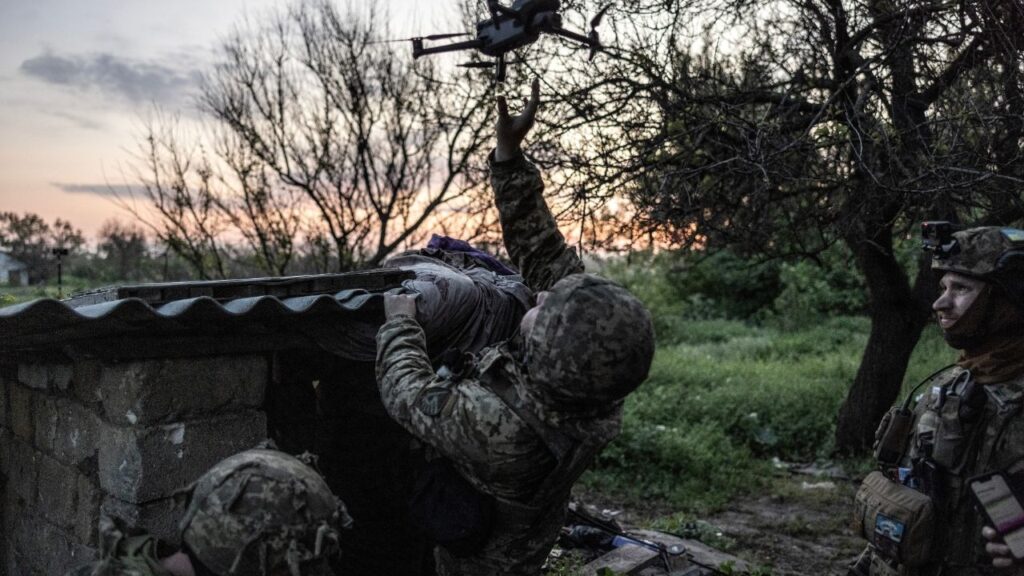 A Ukrainian drone team from the 79th Brigade working from a frontline bunker near the town of Maryinka, in Ukraine’s eastern Donetsk region, May 19, 2023. JJohn Ratcliffe, the CIA director, announced on Tuesday, June 30, 2026, that the agency was reorganizing to ensure that it can adopt technology faster and further develop offensive cyberoperations division. (Finbarr O’Reilly/The New York Times)