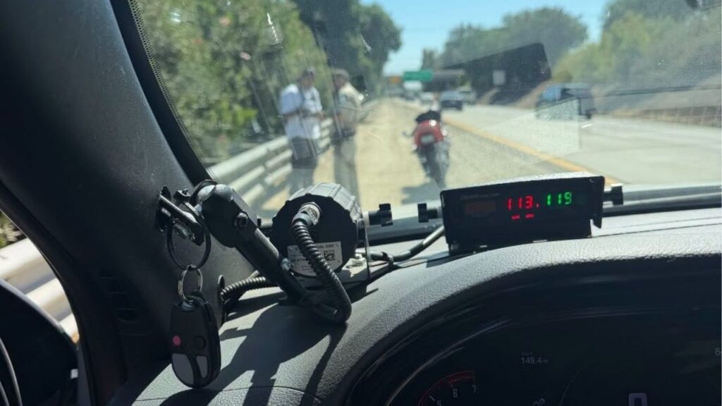 A motorcyclist was clocked traveling 113 mph in the Visalia area as CHP announced a special Highway 198 enforcement operation targeting speeding and other unsafe driving behaviors. (CHP)