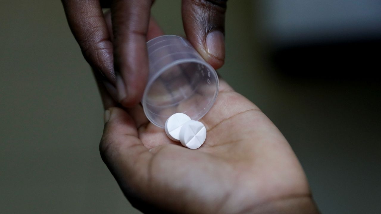A nurse dispenses an antiretroviral (ARV) drug used to prevent HIV from replicating, to a child at a children's home in Karen district of Nairobi, Kenya, February 12, 2025. (Reuters File)