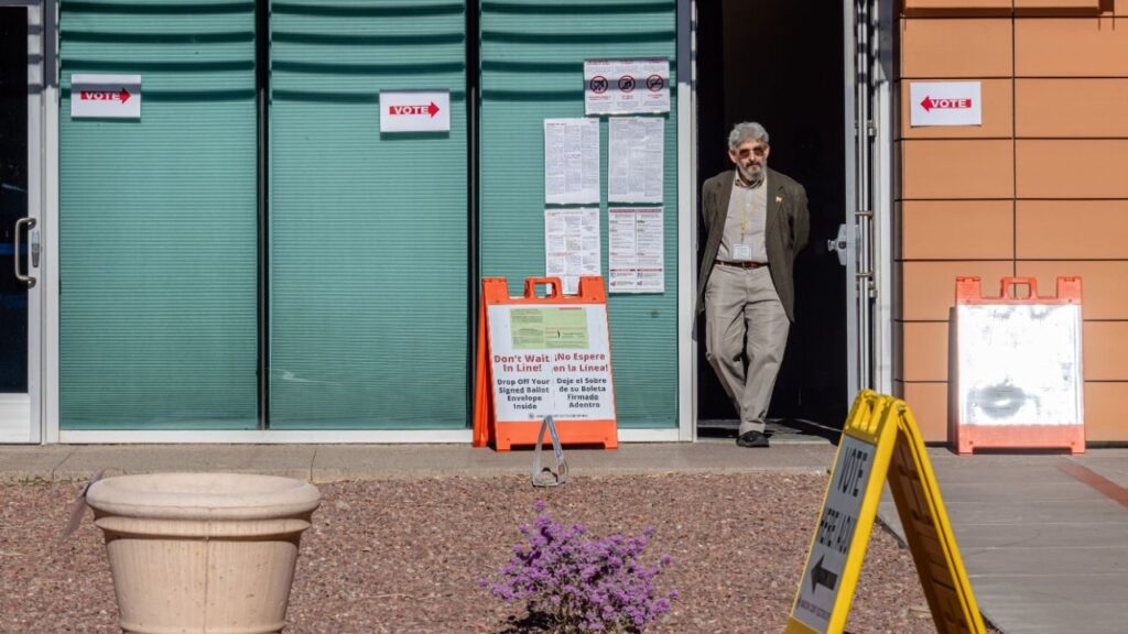 A polling place in Phoenix on Election Day, Nov. 5, 2024. Arizona primary voters on Tuesday, July 21, 2026, will chose nominees for governor, secretary of state and for key races that could determine control of the House. (Jon Cherry/The New York Times)