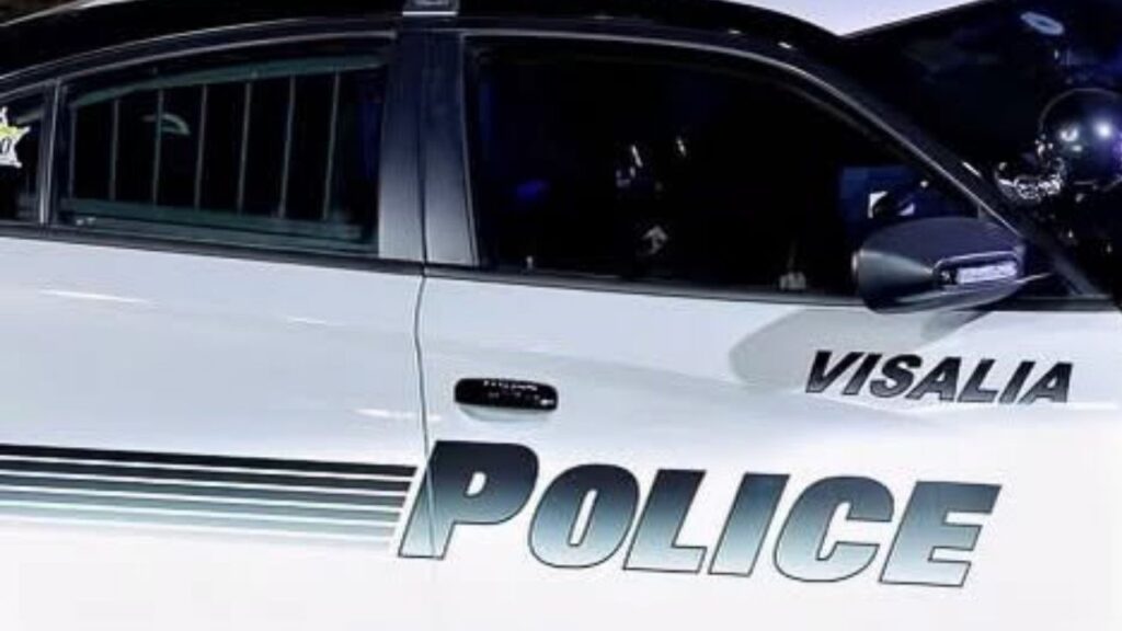 A vehicle crashed into a Visalia home late Monday night after the driver possibly suffered a medical emergency, causing significant damage but no injuries, police said. (Visalia PD)