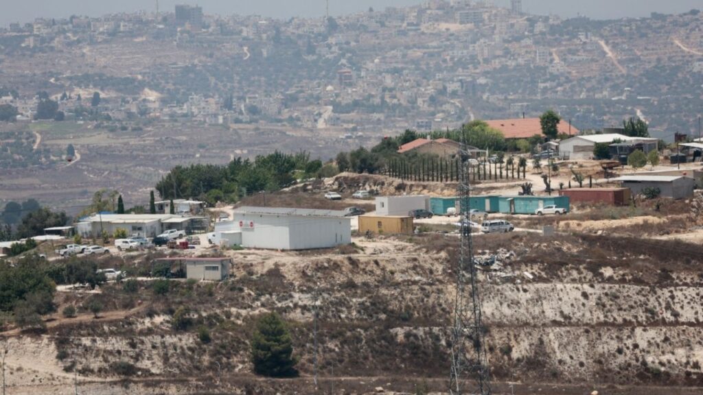 A view of the Israeli settlement Havat Gilad, in the aftermath of a deadly shooting incident according to Israeli and Palestinian health officials, near Nablus, in the Israeli-occupied West Bank, July 24, 2026. (Reuters/Mohammed Torokman)