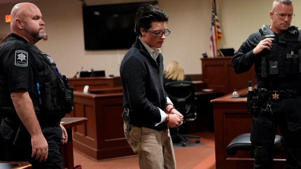 Apalachee High School shooting suspect Colt Gray appears in the Barrow County Courthouse, in Winder, Georgia, U.S., December 9, 2025. (Reuters File)