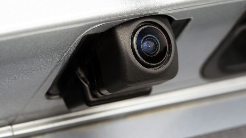 Asset id: 575400691 Rear view camera, car exterior