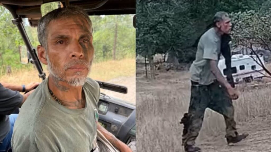 Authorities are searching for a man suspected of stealing a UTV, trespassing and committing grand theft after he fled from law enforcement near Oakhurst and remains at large. (Madera County SO)