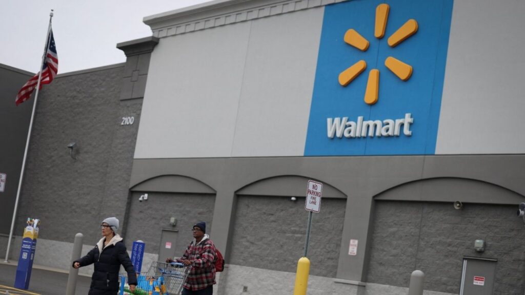 Customers leave a Walmart Supercenter retail store in North Bergen, New Jersey, U.S., November 21, 2025. (Reuters File)