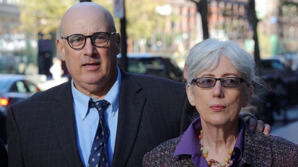 David and Ina Steiner arrive at the federal courthouse for the sentencing hearings for former eBay Inc security executives Jim Baugh and David Harville, who pled guilty to participating in a campaign to harass the Steiners, in Boston, Massachusetts, U.S., September 29, 2022. (Reuters File)