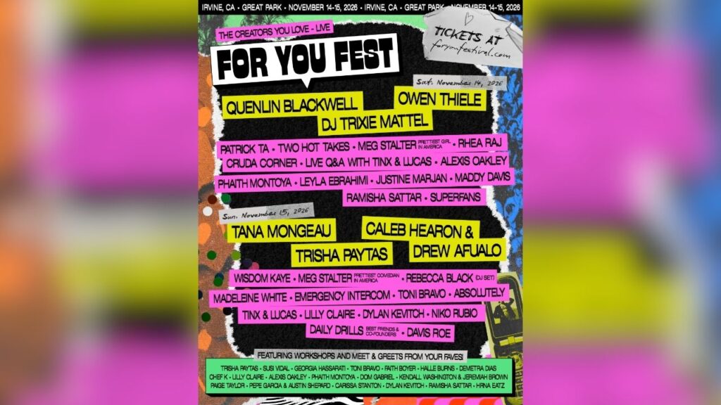 For You Fest Lineup (Live Nation)