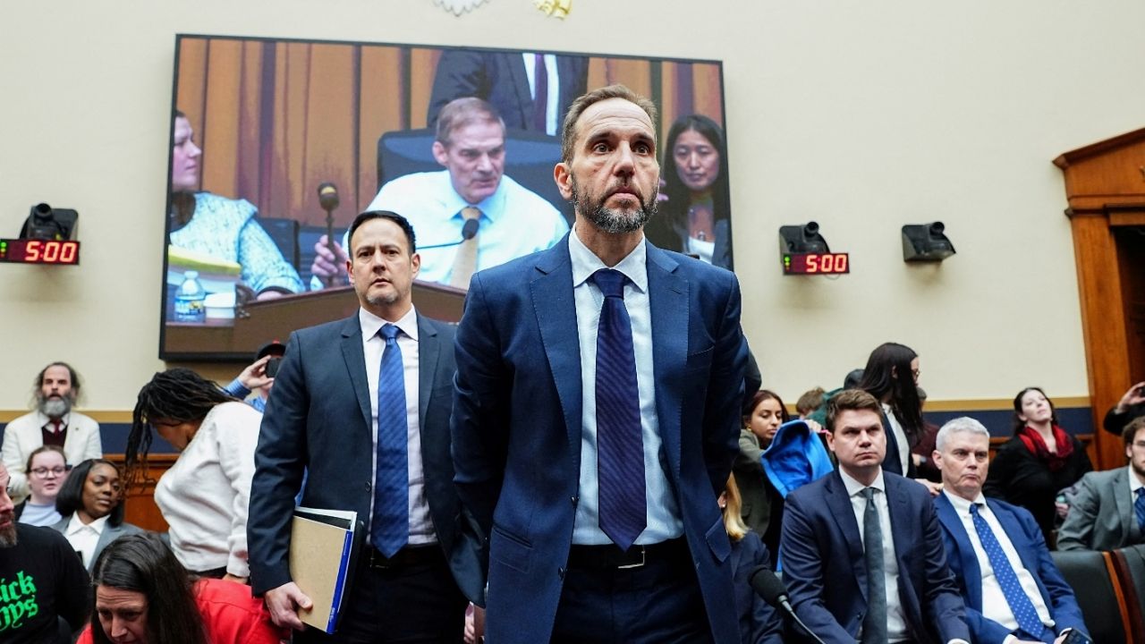 Former Special Counsel Jack Smith prepares to depart after testifying before the House Judiciary Committee about his criminal investigation of U.S. President Donald Trump, on Capitol Hill in Washington, D.C., U.S., January 22, 2026. (Reuters File)