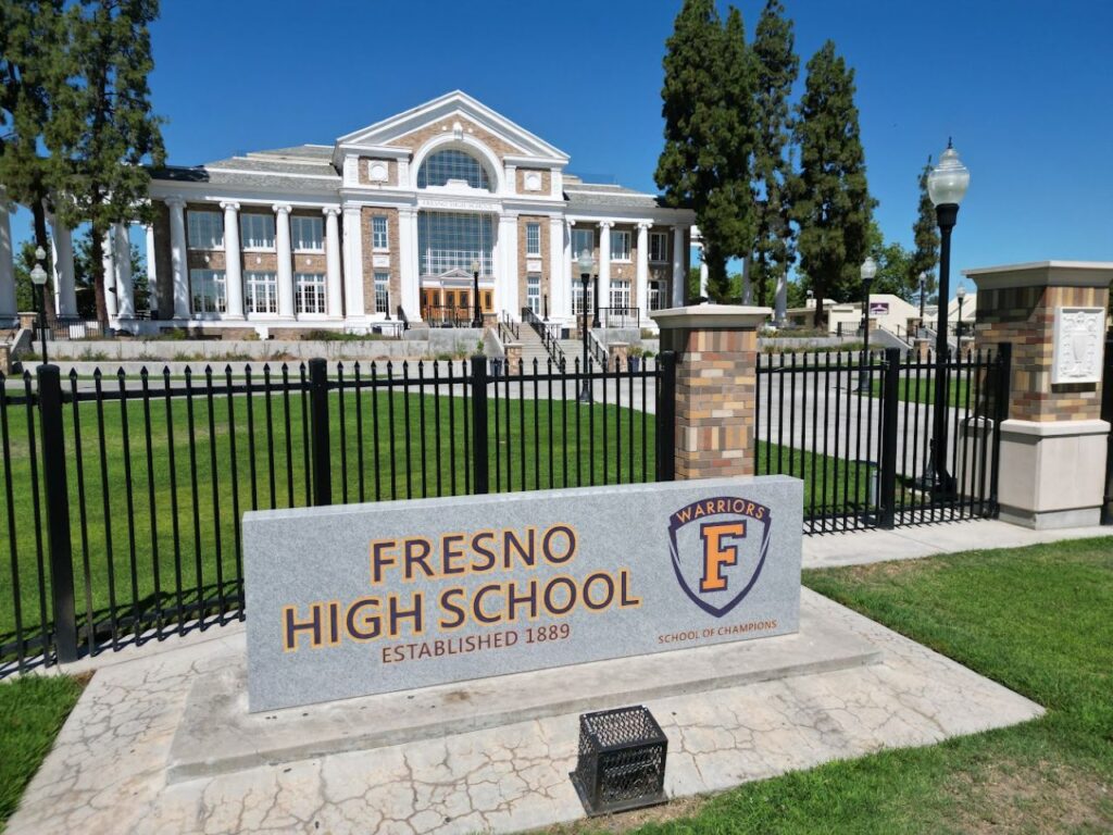 Image of Fresno High School, the oldest in Fresno Unified School District
