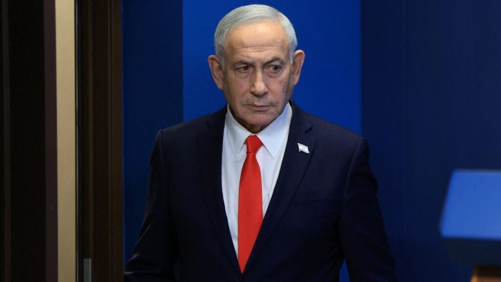 Israeli Prime Minister Benjamin Netanyahu holds a news conference, following a U.S.-Iran deal, in Jerusalem, June 15, 2026. REUTERS/Ronen Zvulun/Pool