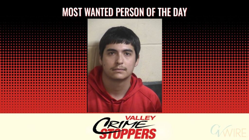 Jacob Michael Johanns is Valley Crime Stoppers' Most Wanted Person of the Day for July 30, 2026. (Valley Crimes Stoppers)