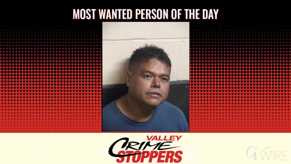 Jorge Saldana is Valley Crime Stoppers' Most Wanted Person of the Day for July 23, 2026. (Valley Crimes Stoppers)