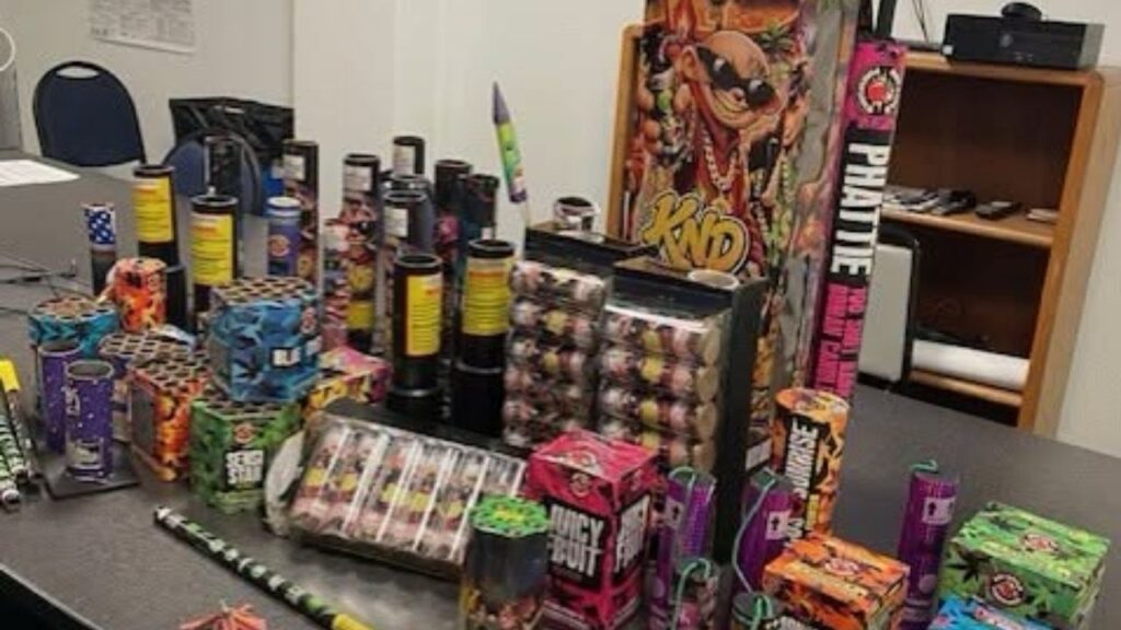 Kerman police responded to 17 illegal fireworks-related contacts over the Fourth of July weekend, issuing two citations and making one DUI and firearms-related arrest. (Kerman PD)