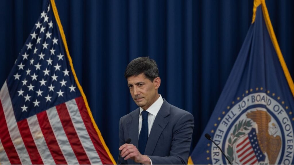 Kevin Warsh, the Federal Reserve chairman, speaks to reporters at a news conference in Washington, June 17, 2026. Minutes from Warsh’s first Federal Reserve meeting as chairman were significantly pared down compared with those released under his predecessors. (Anna Rose Layden/The New York Times)