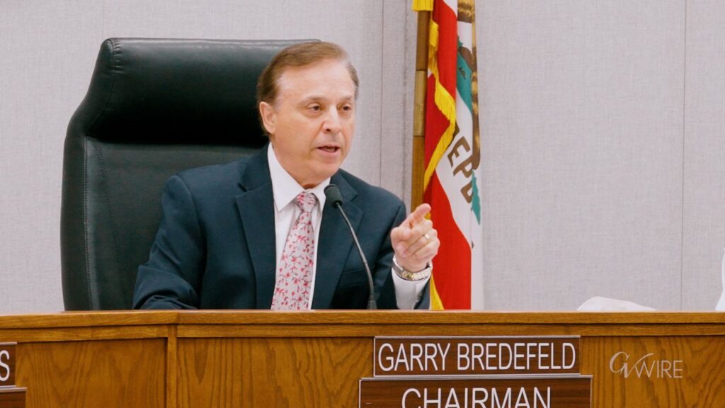 Fresno County Board of Supervisors Chairman Garry Bredefeld addresses the audience on July 17th 2026. (GV Wire/Eric Martinez)