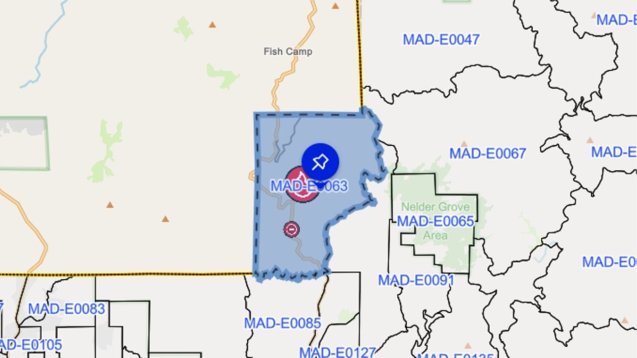 Madera County officials issued an evacuation advisory Friday for the Sugar Pine area because of a fire. (Genasys)