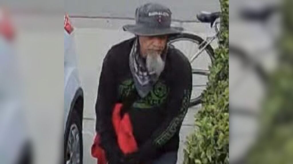 Madera police are seeking the public's help identifying a man caught on surveillance video stealing packages from a home's front porch. (Madera PD)