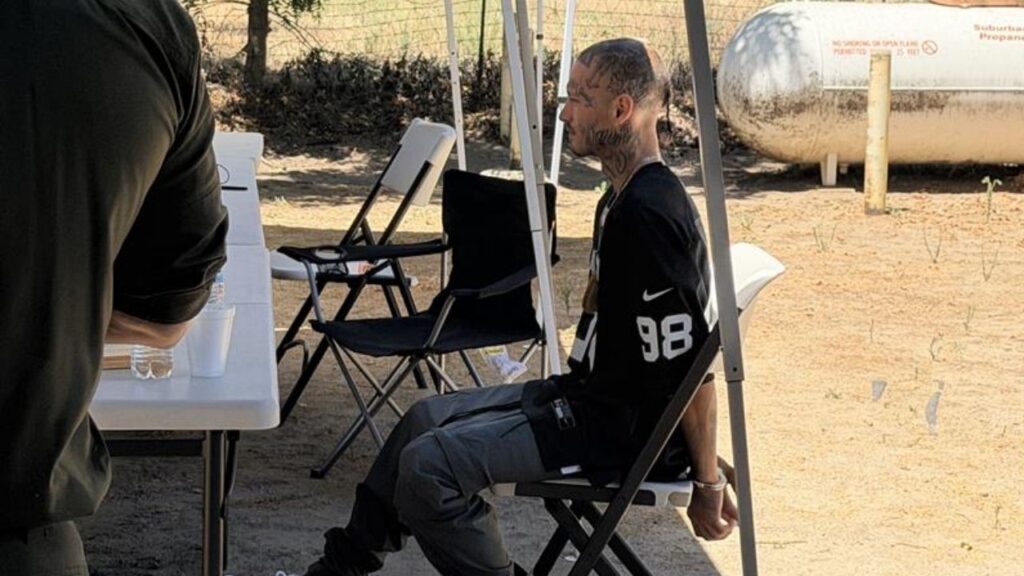 Mark Cruz being processed after being arrested in Operation Gold Star on Wednesday, July 15, 2026. (GV Wire/Anthony W. Haddad)