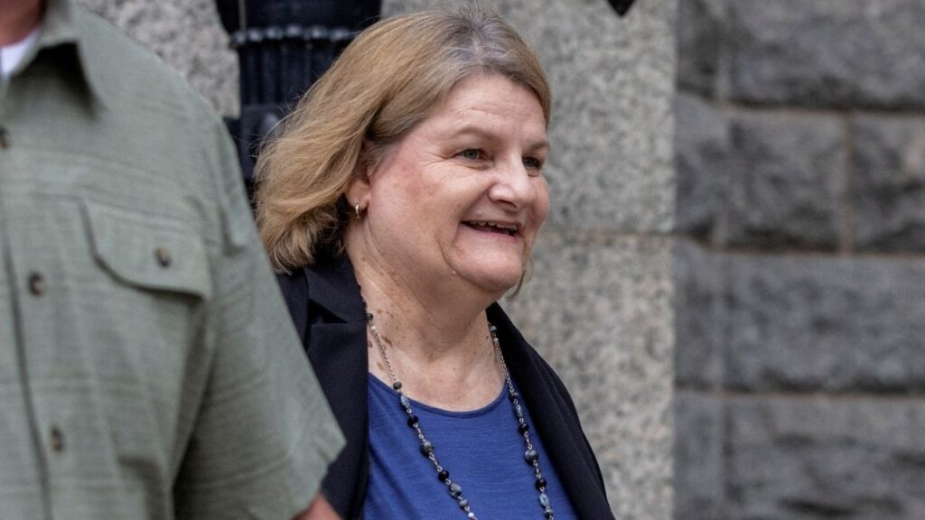 Milwaukee County Judge Hannah Dugan, charged with obstructing an immigration arrest, leaves after appearing in court, in Milwaukee, Wisconsin, U.S. May 15, 2025. (Reuters File)