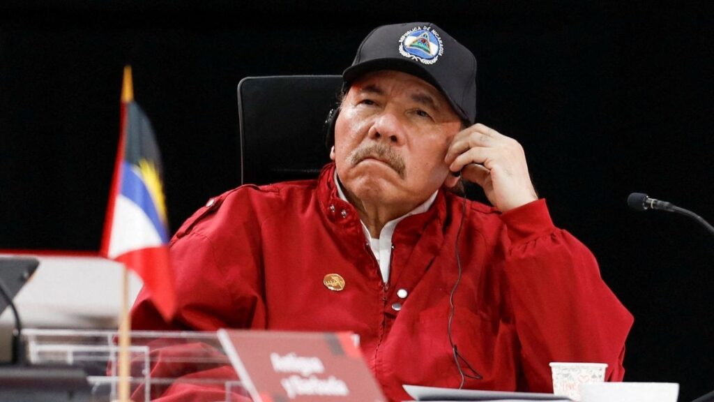 Nicaragua's President Daniel Ortega looks on as he attends a meeting of leaders of the member states of the Bolivarian Alliance for the Peoples of Our America and the Treaty of Commerce and Promotion (ALBA-TCP), in Caracas, Venezuela December 14, 2024. (Reuters File)