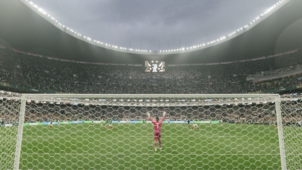 Players on the field during the World Cup round of 16 match between Mexico and England in Mexico City, on Sunday, July 5, 2026. (Luis Antonio Rojas/The New York Times)