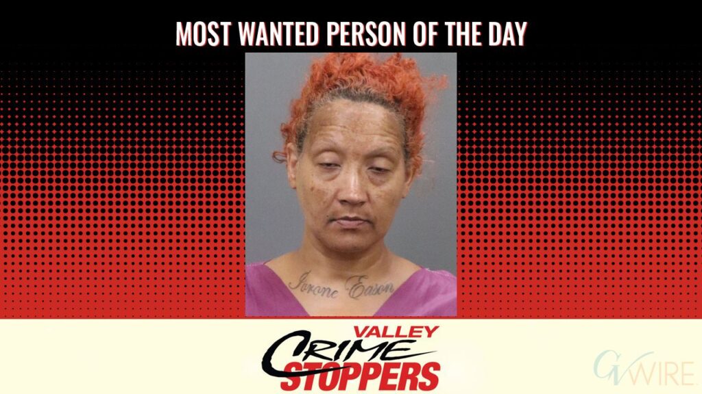 Stephanie Kay Hood is Valley Crime Stoppers' Most Wanted Person of the Day for July 24, 2026. (Valley Crimes Stoppers)