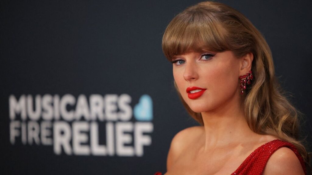 Taylor Swift poses at the red carpet during the 67th Annual Grammy Awards in Los Angeles, California, U.S., February 2, 2025. (Reuters File)