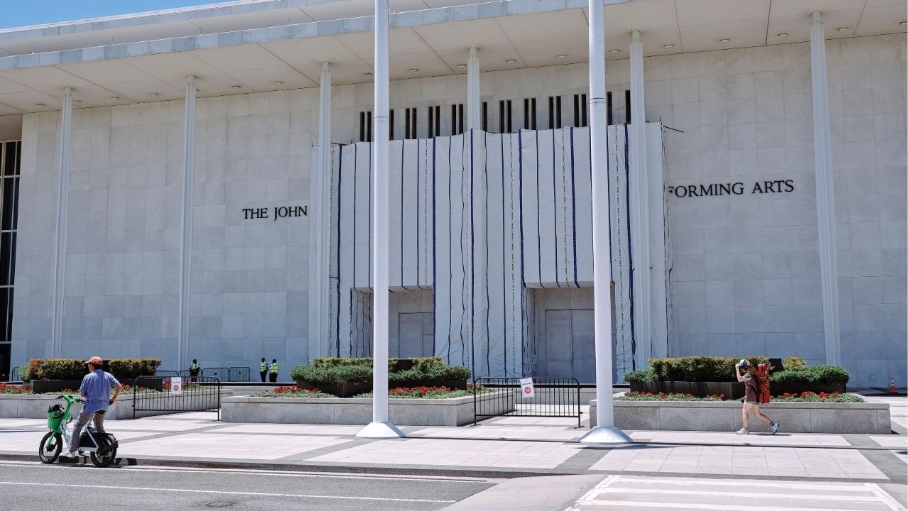 The Kennedy Center in Washington, June 24, 2026. The Kennedy Center for the Performing Arts is stopping free public tours of the center, which had been a mainstay of the cultural institution for more than five decades. (Jared Soares/The New York Times)