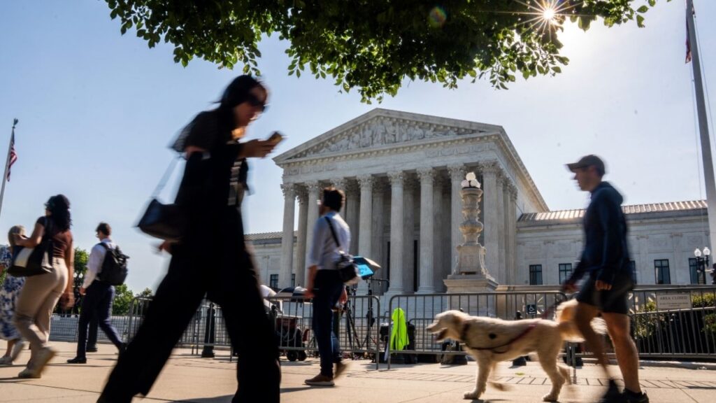 The Supreme Court in Washington on Tuesday, June 30, 2026. A Supreme Court ruling that presidents can fire independent regulators without cause has added volatility for industries that prefer stable enforcement. (Allison Robbert/The New York Times)