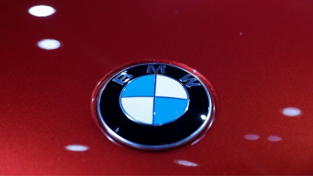 The logo of BMW is seen at the LA Auto Show in Los Angeles, California, U.S. November 20, 2019. (Reuters/Lucy Nicholson)
