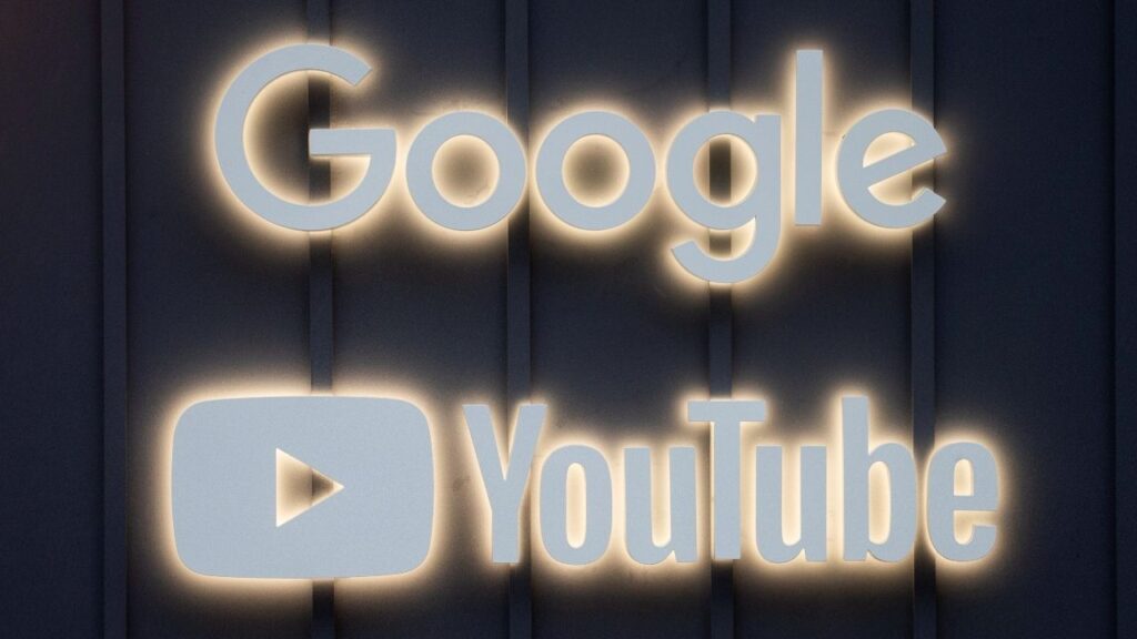 The logos of Google and YouTube are seen in Davos, Switzerland, May 22, 2022. Picture taken May 22, 2022. (Reuters/Arnd Wiegmann)