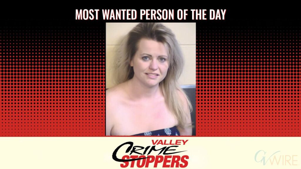 Traci Maranda Peterson is Valley Crime Stoppers' Most Wanted Person of the Day for July 14, 2026. (Valley Crimes Stoppers)