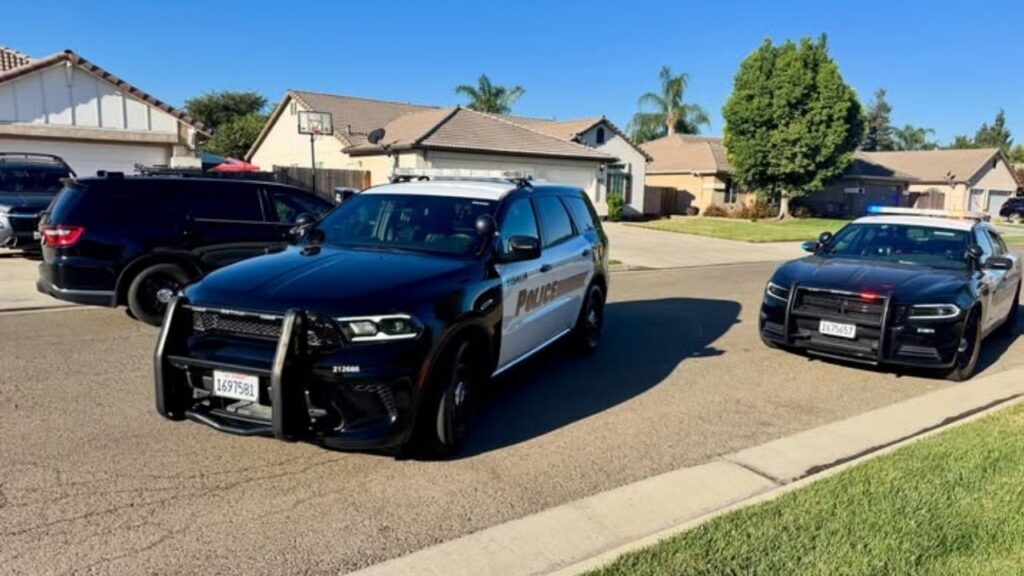 Two people were arrested after Visalia police officers located a stolen vehicle Thursday morning, authorities said. (Visalia PD)
