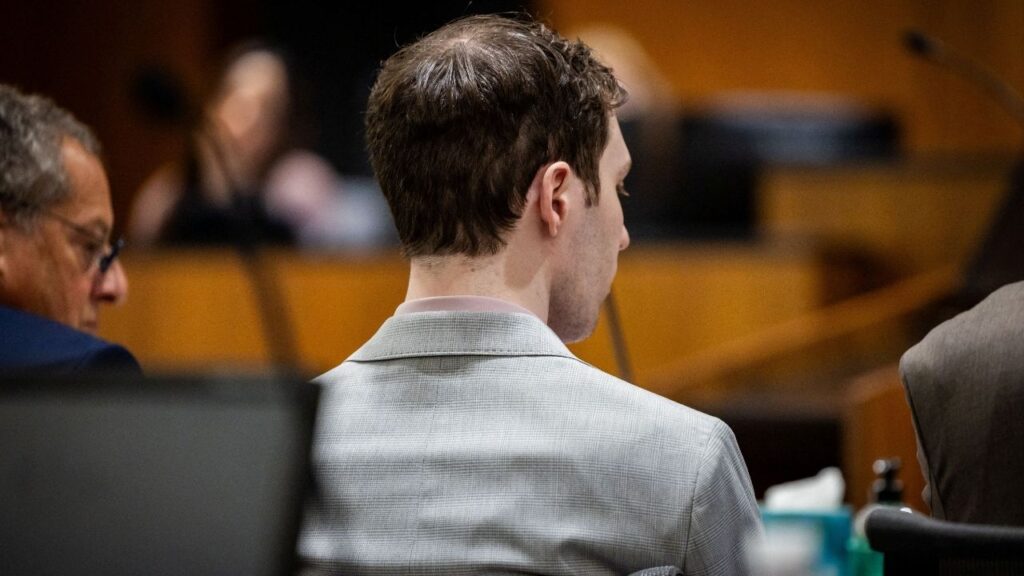 Tyler Robinson, accused in the fatal shooting of Charlie Kirk, listens during a preliminary hearing at the 4th District Court in Provo on Wednesday, July 8, 2026. Trent Nelson/Pool via Reuters