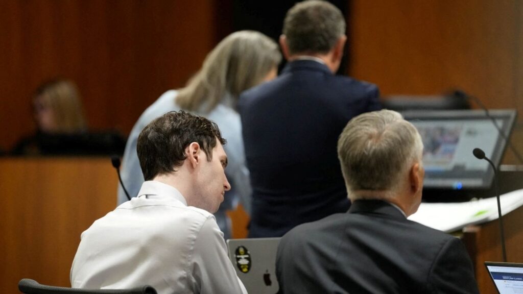 Tyler Robinson, accused in the fatal shooting of conservative activist Charlie Kirk, attends a hearing at the 4th District Court in Provo, Utah, U.S., June 12, 2026. Francisco Kjolseth/Pool via REUTERS